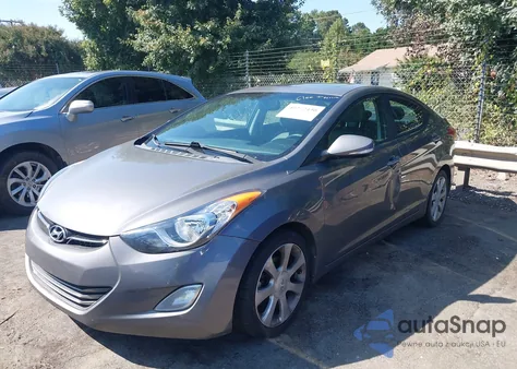 2013 Hyundai Elantra Limited from USA, damaged, VIN 5NPDH4AE1DH336552
